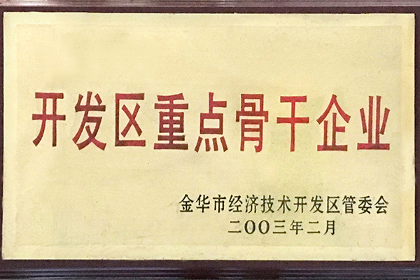 2003年開發(fā)區(qū)重點骨干企業(yè)